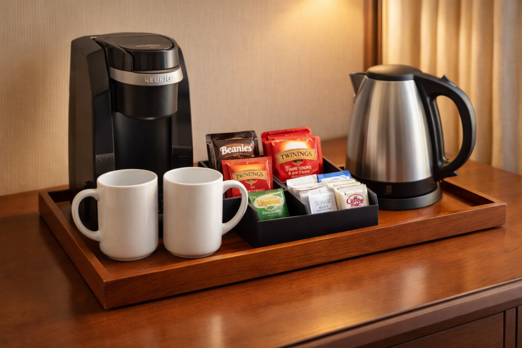 hotel room amenity checklist